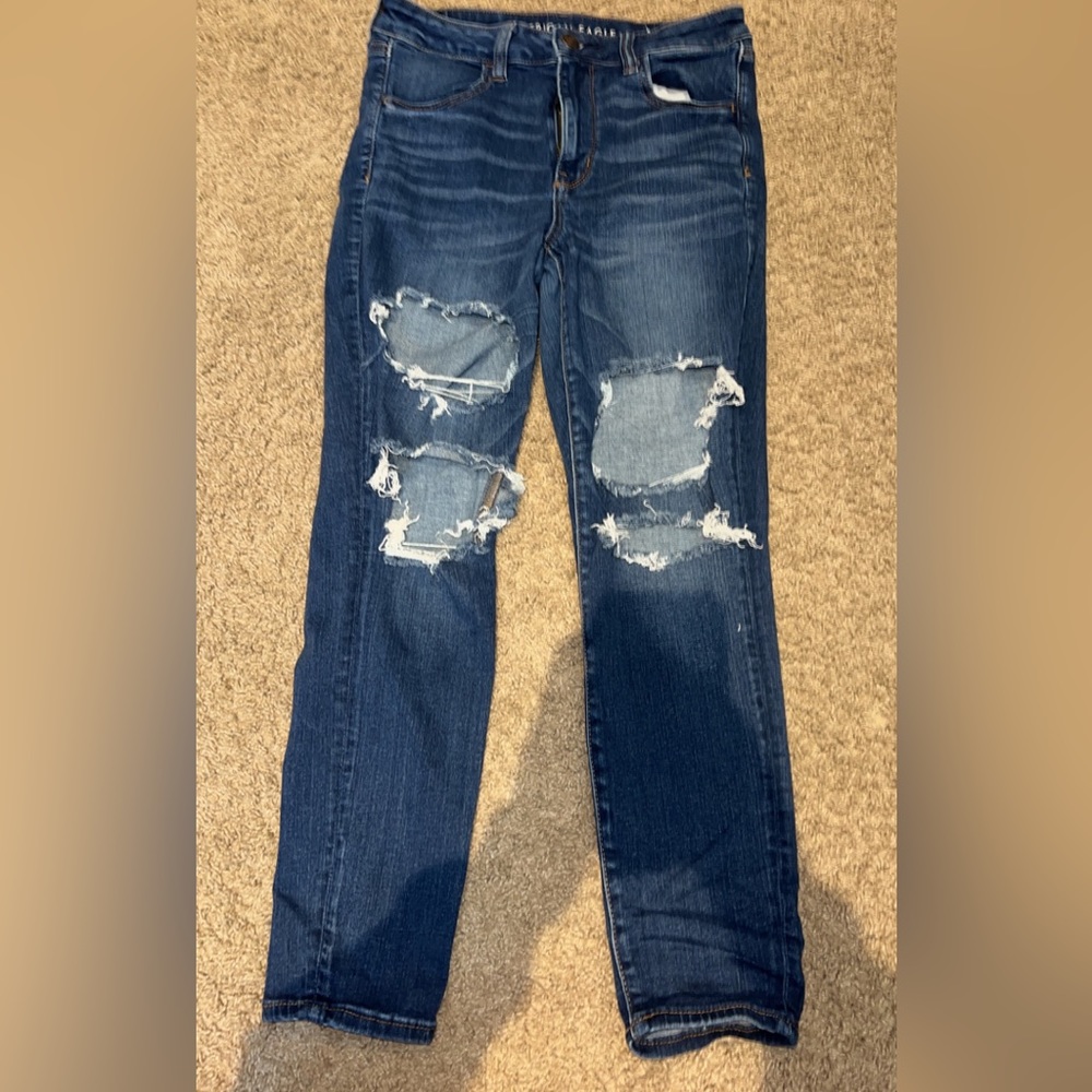 American eagle high rise skinny jean size 12 short